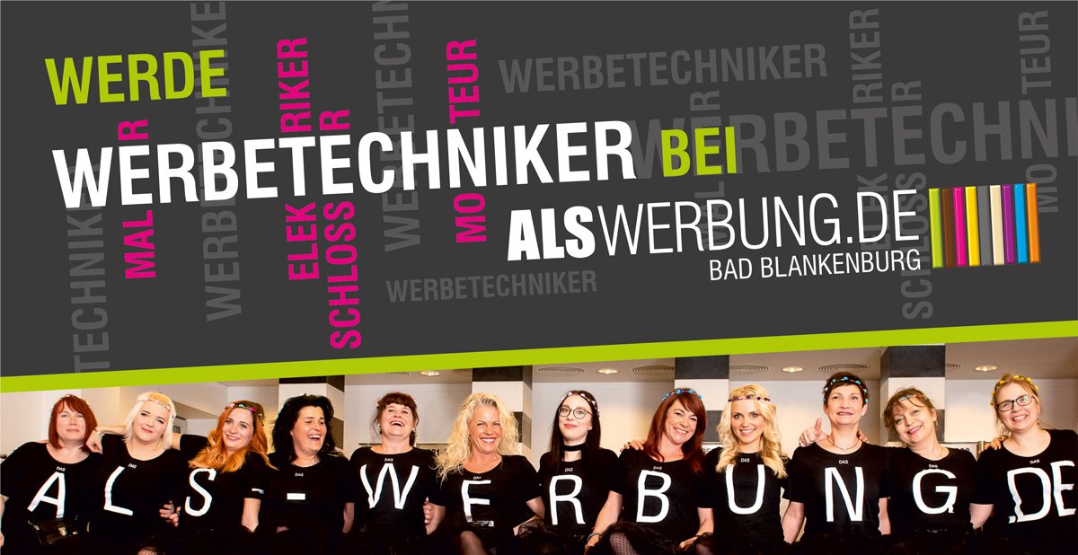 Bild Werbetechniker ALS Werbung Team